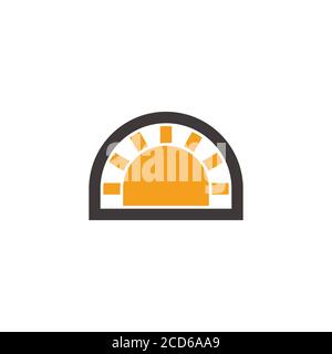 simple geometric sun rays symbol logo vector Stock Vector Image & Art ...