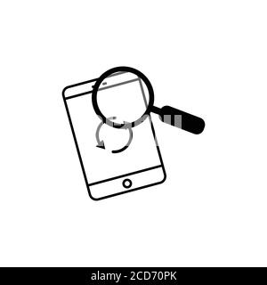 Business literacy searching media online icon. Design template vector Stock Vector