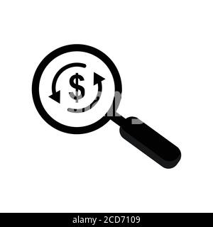 Business literacy searching icon. Design template vector Stock Vector