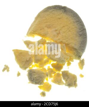 Egg yoik isolated on white background Stock Photo