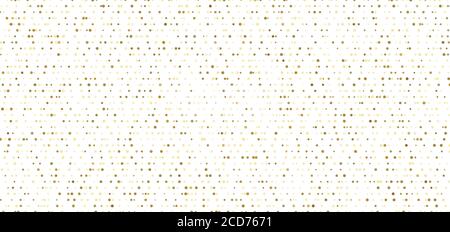 Abstract small gold dots seamless pattern on white background. You can use for banner web template, brochure, presentation, poster, flyer, etc. Vector Stock Vector