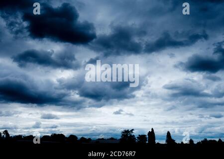 dramatic nimbostratus clouds sky Stock Photo