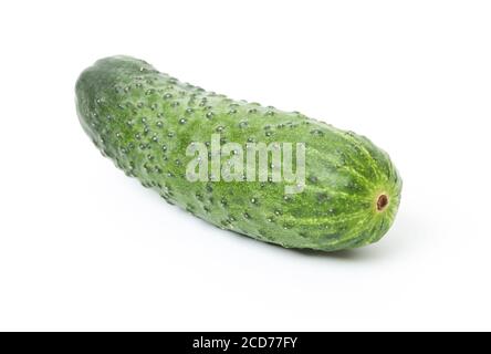 Raw cucumber isolate on white background Stock Photo