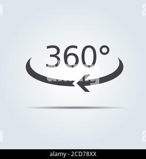 360 degree circular rotation. Set vector arrows. Refresh and reload. COLLECTION OF ARROWS AND ICONS. Stock Vector