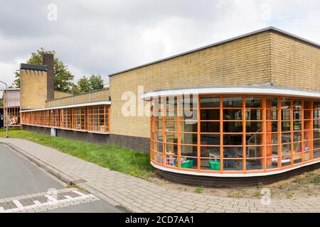 Architecture by Dudok, Nienke van Hichtum school in Hilversum, Netherlands Stock Photo