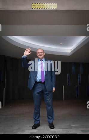 Sir Ed Davey at the Conrad Hotel, Westminster, London after he has been elected as the leader of the Liberal Democrats. Stock Photo