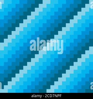 Abstract seamless background chevron pattern in shades of blue. Vector illustration. Stock Vector