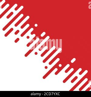 Red dripping blood or paint transition. Halftone effect. Simple flat vector illustration Stock Vector