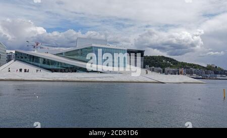 Opera House in Oslo, Norway Stock Photo