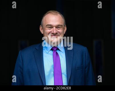London, UK. 27th Aug, 2020. Sir Ed Davey is elected leader of the Liberal Democrat party. He secured 63.5% of the votes beating fellow competitor Layla Moran. Liberal Democrat Leadership candidate result. Credit: Tommy London/Alamy Live News Stock Photo