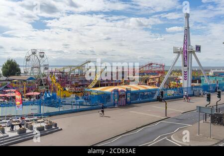 Adventure Island amusement and theme park on a sunny summers day. Southend, Essex Stock Photo