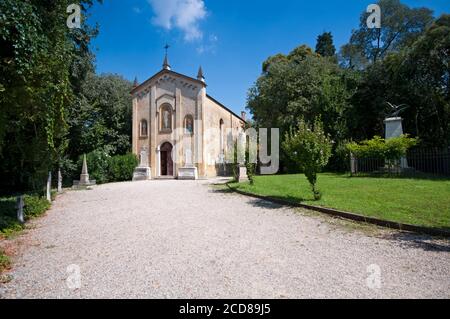 Italy, Lombardy, Desenzano del Garda, San Martino Della Battaglia Ossuary Stock Photo