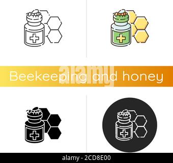 Apitherapy icon Stock Vector