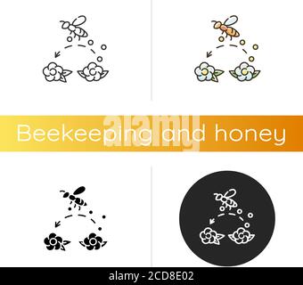 Pollination icon Stock Vector