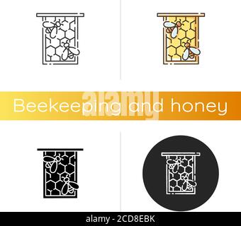 Honeycomb frame icon Stock Vector