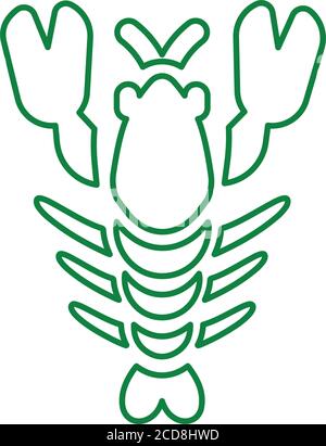Prawn, lobster icon - Perfect for use in designing and developing websites, printed files and presentations, Promotional Materials, Illustrations or a Stock Vector