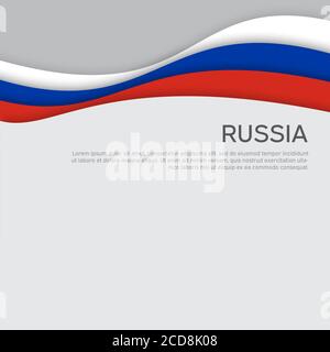 Russia flag. Paper cut style design of official world flag. Map concept.  Fit for banner, background, poster, anniversarry template, festival  holiday, independent day. Vector eps 10 13796057 Vector Art at Vecteezy