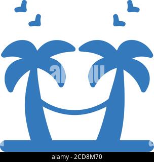 Beach, hammock, summer icon. Beautiful design and fully editable vector for commercial use, printed files and presentations, Promotional Materials, we Stock Vector