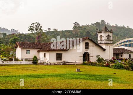 In the city of Orosi stands the oldest church in Cost Rica Stock Photo