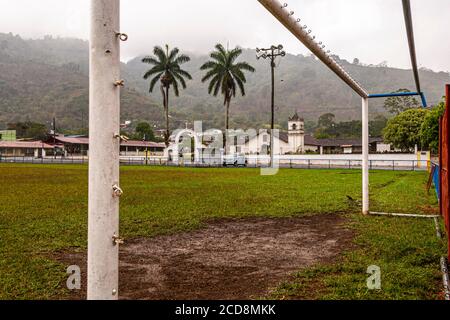 In the city of Orosi stands the oldest church in Cost Rica Stock Photo