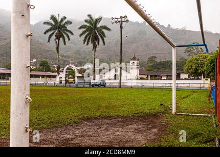 In the city of Orosi stands the oldest church in Cost Rica Stock Photo