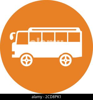 Car, vehicle, bus icon - Well organized and editable Vector design using in commercial purposes, print media, web or any type of design projects. Stock Vector