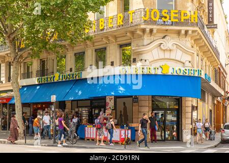 France, Paris, Saint Michel district, the Joseph Gibert bookstore Stock Photo