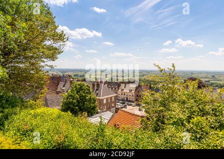 France, Nord (59), Cassel, favorite village of the French in 2018, Cassel dominates largely the plain of the Belgian and Belgian maritime Flanders and offers beautiful points of view on the surrounding countryside while following the path of the old ramparts Stock Photo