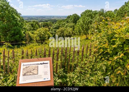 France, Nord (59), Cassel, favorite village of the French in 2018, Cassel dominates largely the plain of the Belgian and Belgian maritime Flanders and offers beautiful points of view on the surrounding countryside while following the path of the old ramparts Stock Photo