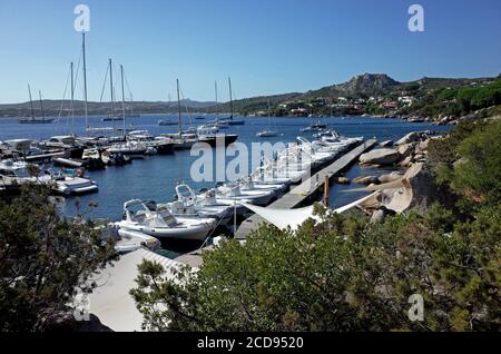 Palau, Sardinia, Italy. Porto Rafael Yacht Club Stock Photo