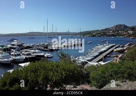 Palau, Sardinia, Italy. Porto Rafael Yacht Club Stock Photo