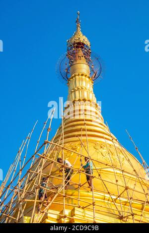 Myanmar (Burma), Yangon, the village of Dalah Stock Photo