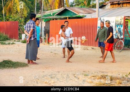 Myanmar (Burma), Yangon, the village of Dalah Stock Photo