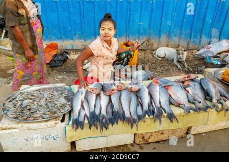 Myanmar (Burma), Yangon, the village of Dalah Stock Photo