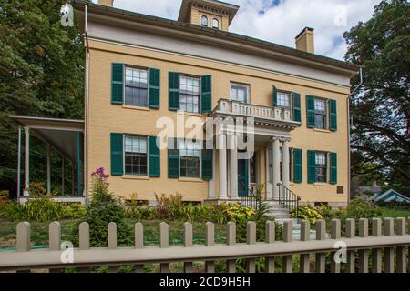 Emily Dickinson's home in Amherst, MA Stock Photo