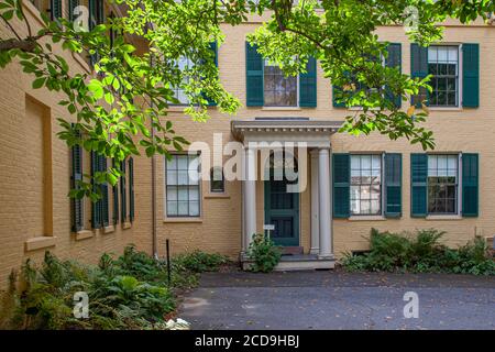 Emily Dickinson's home in Amherst, MA Stock Photo