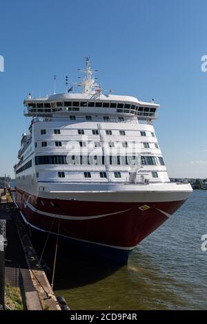 Sea cruise ship of ferry M/S Gabriella of Viking Line shipping company moored in Helsinki, Finland