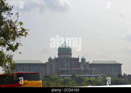 The Perdana Putra is a building in Putrajaya, Malaysia which houses the office complex of the Prime Minister of Malaysia Stock Photo