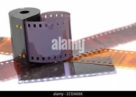 Negative film for analog cameras Stock Photo