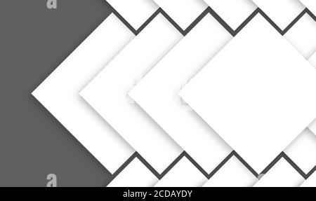 tilted sqaure shapes and zig zag and gray isolated color Stock Photo
