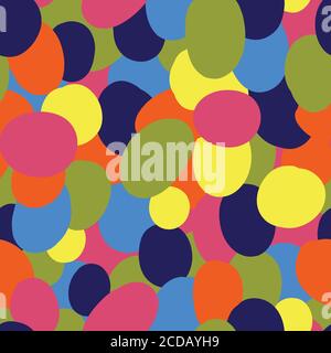 Original seamless pattern with abstract painting motif Stock Vector