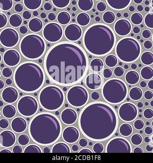 Seamless pattern with foam bubbles. Stock Vector