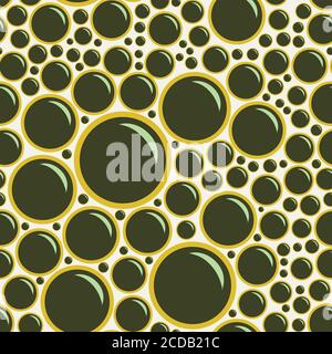 Seamless pattern with foam bubbles. Stock Vector