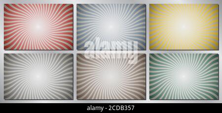 Retro, vintage vector background - sunburst Stock Vector