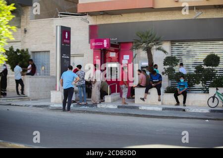 Palestine. 27th Aug, 2020. 72 hours extended lockdown in Gaza due to Covid-19. Curfew continues for the third consecutive day in Beit Lahia town following the discovery of cases of Coronavirus in the Gaza Strip. (Photo by Ramez Habboub/Pacific Press) Credit: Pacific Press Media Production Corp./Alamy Live News Stock Photo