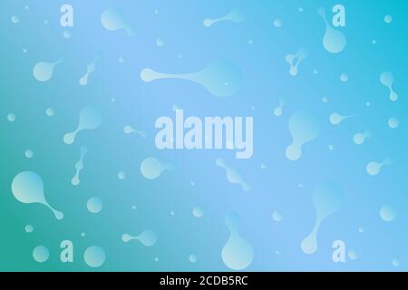 Abstract background of round particles and compounds. Vector image of elements. Stock Vector