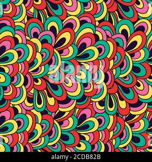 Abstract seamless psychedelic pattern Stock Vector