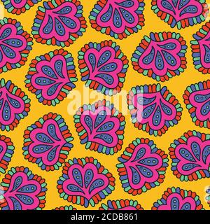 Abstract seamless psychedelic pattern Stock Vector