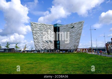 Belfast - August 2019: Titanic museum