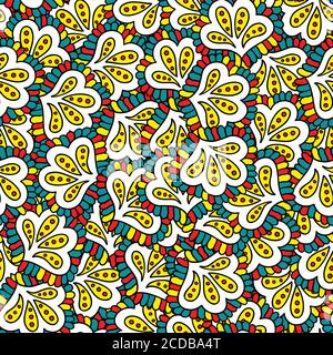 Abstract seamless psychedelic pattern Stock Vector